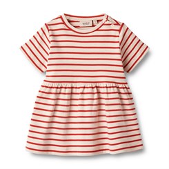 Wheat dress SS Anna - Red stripe
